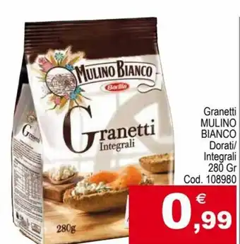 Centro Cash Mulino Bianco Granetti Dorati/Integrali 280 gr offerta
