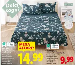 Lidl LIVARNO home Completo lenzuola matrimoniali offerta