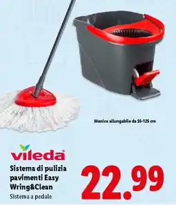 Lidl vileda Sistema di pulizia pavimenti Easy Wring&Clean offerta