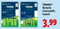 Lidl TRONIC Batterie ricaricabili, 4 pezzi offerta