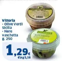 Sigma Vittoria Olive Verdi Sicilia Nere vaschetta offerta