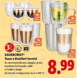 Lidl SILVERCREST Tazze o bicchieri termici offerta