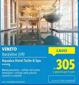 Lidl Aqualux Hotel Suite & Spa offerta