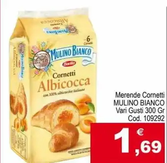 Centro Cash Mulino Bianco Merende Cornetti Vari Gusti 300 gr offerta