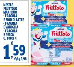 Sigma Nestle fruttolo maxi duo -fragola e fior di latte -fragola evaniglia - fragola e pesca offerta