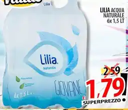 Il Genio Supermercato Lilia acqua naturale offerta