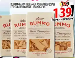Il Genio Supermercato Rummo pasta di semola formati speciali lenta lavorazione offerta