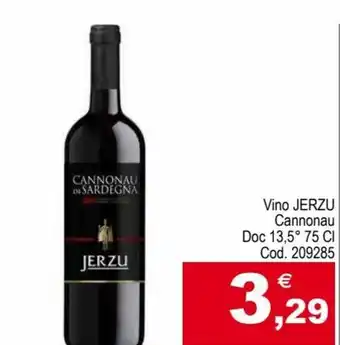 Centro Cash Jerzu Vino Cannonau Doc 13,5° 75 cl offerta
