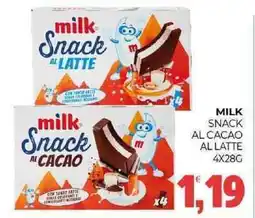 Eté Milk snack al cacao al latte offerta
