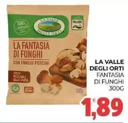 Eté La valle degli orti fantasia di funghi offerta