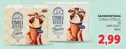 Eté Sammontana cono 5 stelle x6 vari gusti offerta