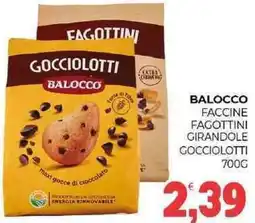 Eté Balocco faccine fagottini girandole gocciolotti offerta