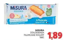 Eté Misura dolcesenza plumcake yogurt offerta