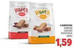 Eté Cabrioni wafer cacao nocciola offerta