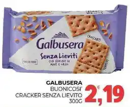 Eté Galbusera buonicosi cracker senza lievito offerta