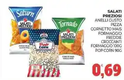 Eté Salati preziosi anelli gusto pizza cornetto mais formaggio freddie croccanti formaggio pop corn offerta