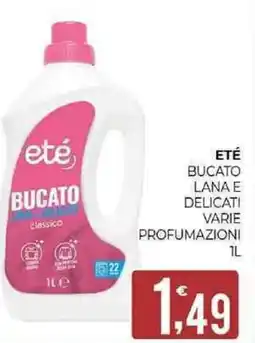 Eté Eté bucato lana e delicati varie profumazioni offerta