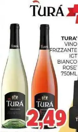 Eté Tura' vino frizzante igt bianco rose' offerta