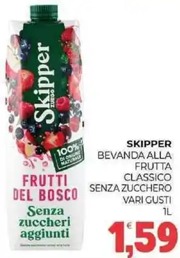 Eté Skipper bevanda alla frutta classico senza zucchero vari gusti offerta