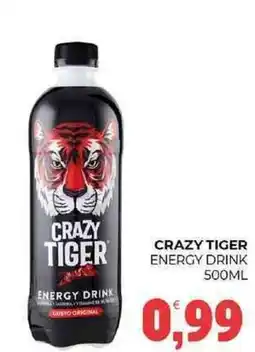 Eté Crazy tiger energy drink offerta