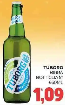 Eté Tuborg birra bottiglia 5° offerta