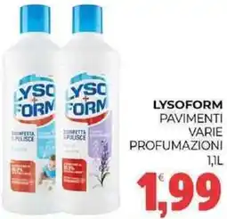 Eté Lysoform pavimenti varie profumazioni offerta