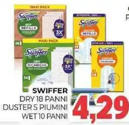 Eté Swiffswiffer dry 18 panni duster 5 piumini wet 10 panni offerta