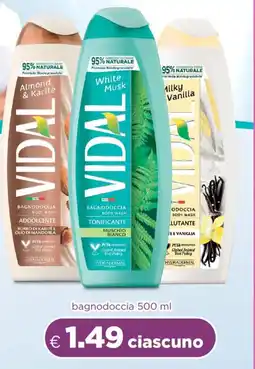 Acqua & Sapone VIDAL bagnodoccia offerta