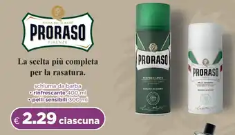 Acqua & Sapone PRORASO schiuma da barba offerta