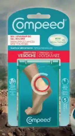 Acqua & Sapone Compeed cerotti per vesciche 5 pezzi offerta