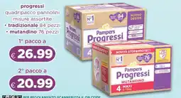 Acqua & Sapone Pampers progressi quadripacco pannolini misure assortite offerta