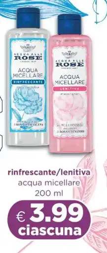 Acqua & Sapone ACQUA ALLE ROSE rinfrescante/lenitiva acqua micellare offerta