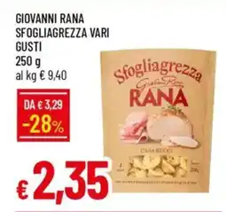 Galassia Giovanni rana sfogliagrezza vari gusti offerta