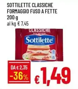 Galassia Sottilette classiche formaggio fuso a fette offerta
