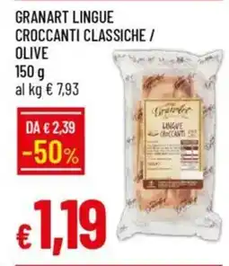 Galassia Granart lingue croccanti classiche / olive offerta
