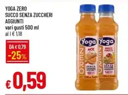 Galassia Yoga zero succo senza zuccheri aggiunti offerta