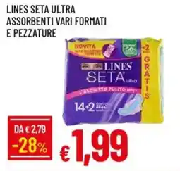 Galassia Lines seta ultra assorbenti vari formati e pezzature offerta