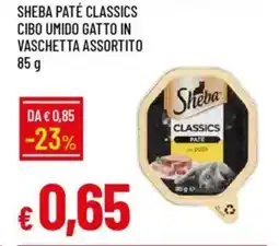 Galassia Sheba paté classics cibo umido gatto in vaschetta assortito offerta
