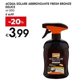 Bennet Acqua solare abbronzante fresh bronze delice offerta