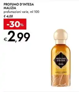 Bennet Profumo d'intesa MALIZIA offerta