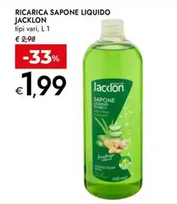 Bennet Ricarica sapone liquido JACKLON offerta