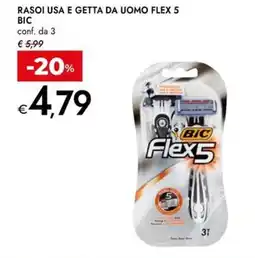 Bennet Rasoi usa e getta da uomo flex 5 BIC offerta