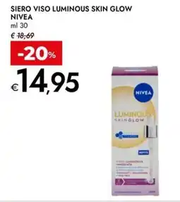 Bennet Siero viso luminous skin glow NIVEA offerta