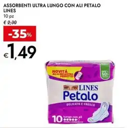Bennet Assorbenti ultra lungo con ali petalo LINES offerta