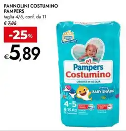 Bennet Pannolini costumino PAMPERS offerta