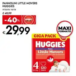 Bennet Pannolini little movers HUGGIES offerta