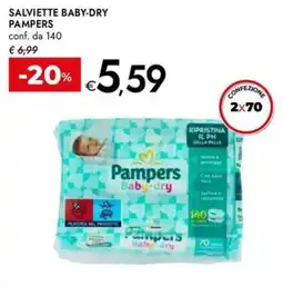 Bennet Salviette baby-dry PAMPERS offerta