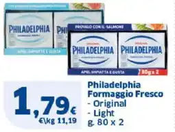 Sigma Philadelphia Formaggio Fresco Original Light offerta