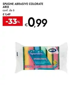 Bennet Spugne abrasive colorate ARIX offerta
