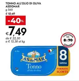 Bennet Tonno all'olio di oliva ASDOMAR offerta
